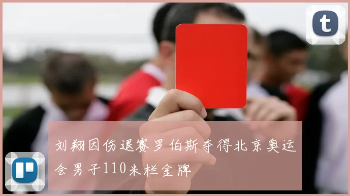 刘翔因伤退赛罗伯斯夺得北京奥运会男子110米栏金牌